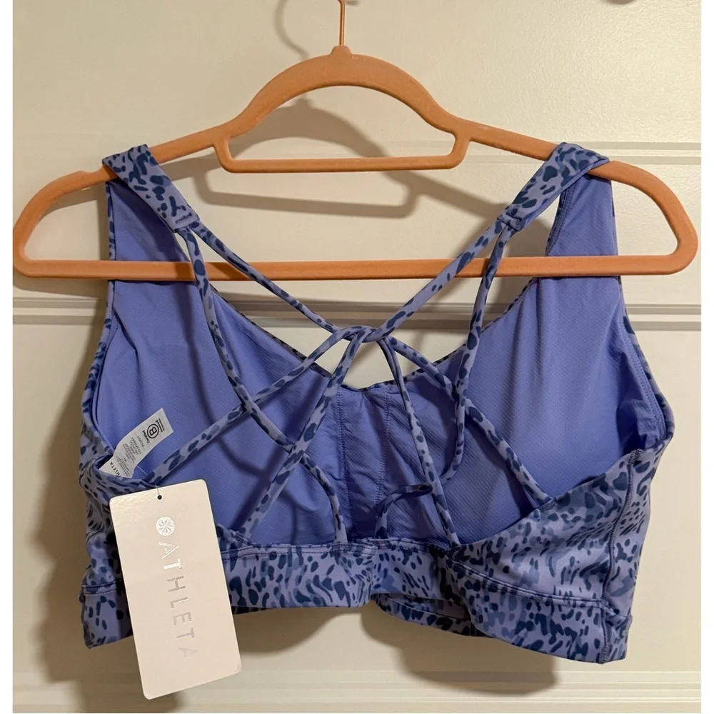 Athleta Solace Printed Sports Bra - Lavender NWT SZ XL - Picture 5 of 10